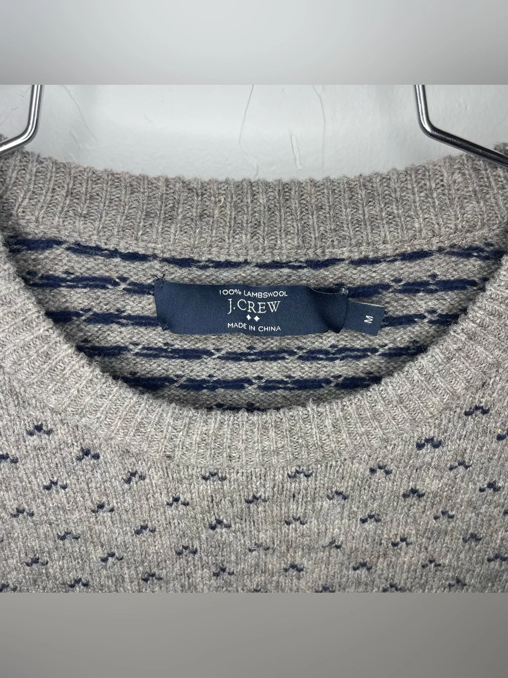 Men’s J.Crew 100% Wool Crew Neck Sweater